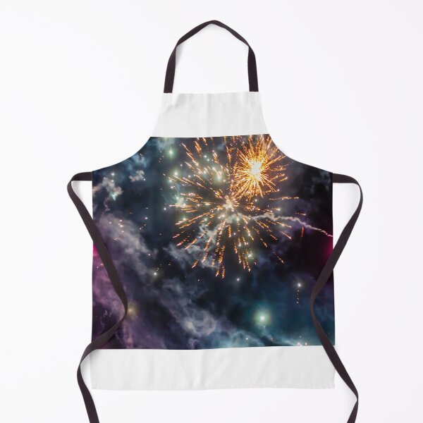 Item preview, Night Fireworks Show With Bright Spark Trails And Smoke Illumination Against The Dark Sky designed and sold by Nmallia.