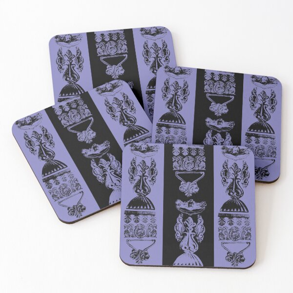 Item preview, Antique Furniture Decorations Wide Stripe Purple & Black designed and sold by Digitalmyth's Designs.