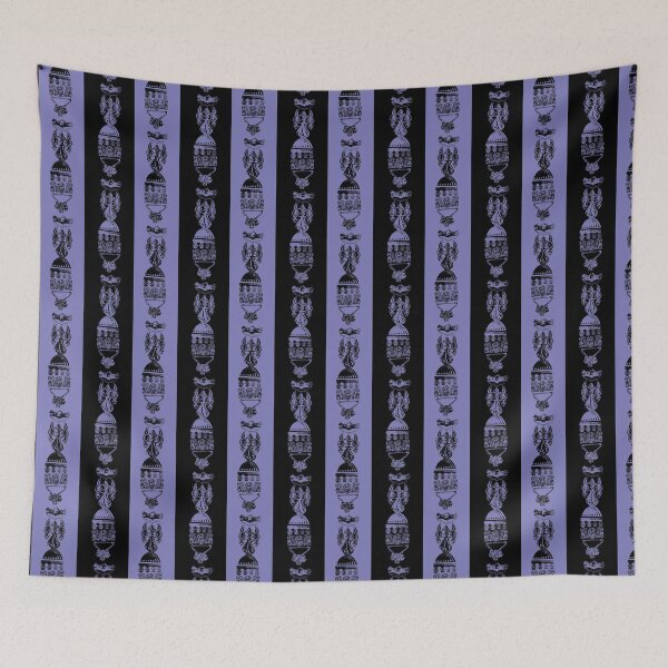 Item preview, Antique Furniture Decorations Wide Stripe Purple & Black designed and sold by Digitalmyth's Designs.