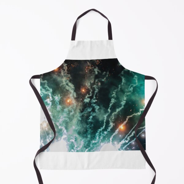 Item preview, Night Fireworks Show With Bright Spark Trails And Smoke Illumination Against The Dark Sky designed and sold by Nmallia.