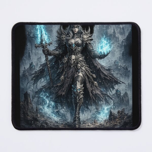 Item preview, Ice Valkyrie Warqueen - Blue Flame Dark Fantasy Warrior designed and sold by Nesaith.
