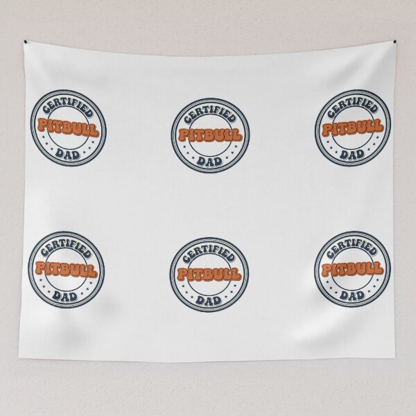 Item preview, Certified Pitbull Dad designed and sold by My Pitbull Place.