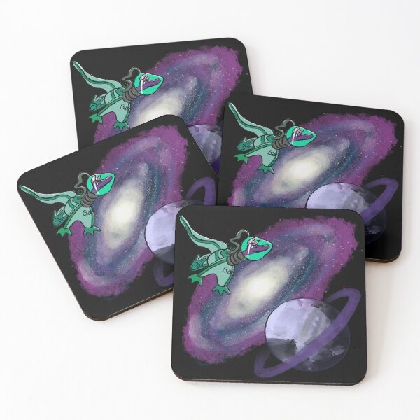 Item preview, Space Dragon - Green Cosmic Nebula Adventure with Galaxy and Rings designed and sold by TheArtOfTreble.