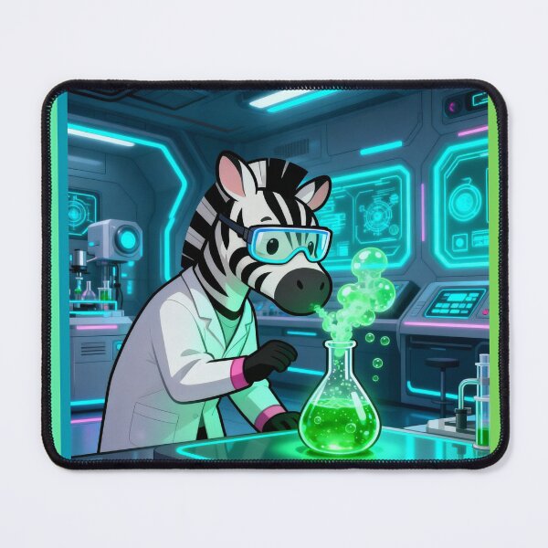 Item preview, Curious Scientist Zebra designed and sold by ZebraDazzleDesigns.