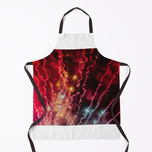 Item preview, Night Fireworks Show With Bright Spark Trails And Smoke Illumination Against The Dark Sky designed and sold by Nmallia.