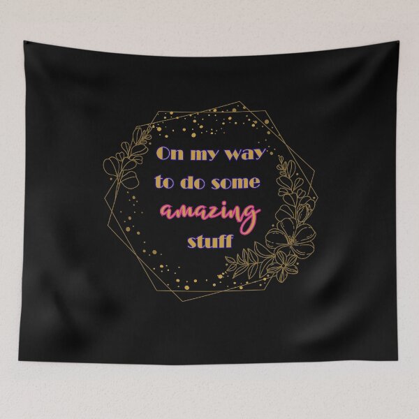Item preview, On My Way To Do Amazing Stuff - Aesthetic Retro Design designed and sold by AtushaSpark.
