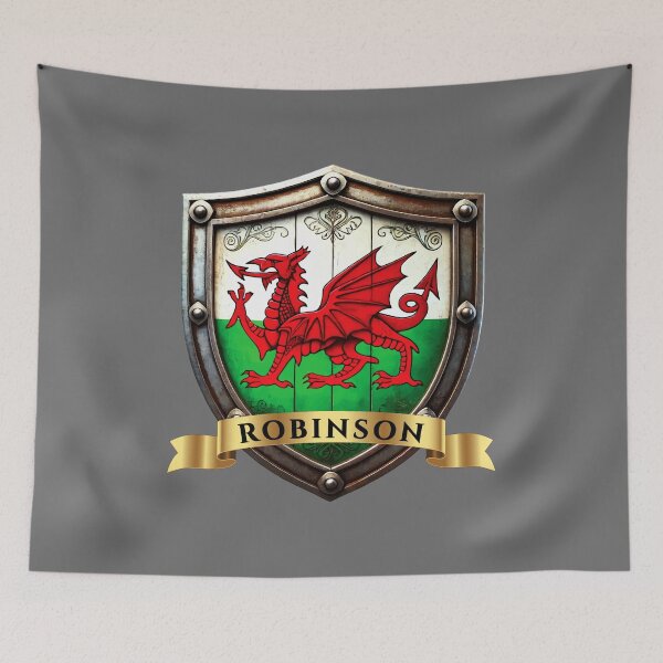 Item preview, Robinson Wales Surname Shield designed and sold by Highlandkings.