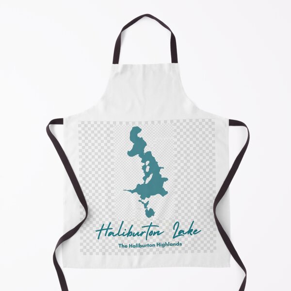 Item preview, Haliburton Lake, Ontario - Vintage Blue Minimalist Map designed and sold by GranitePaddle.