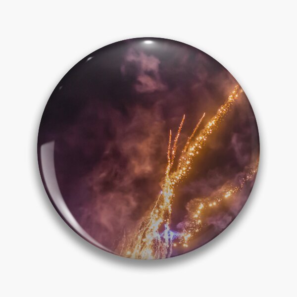 Item preview, Night Fireworks Show With Bright Spark Trails And Smoke Illumination Against The Dark Sky designed and sold by Nmallia.