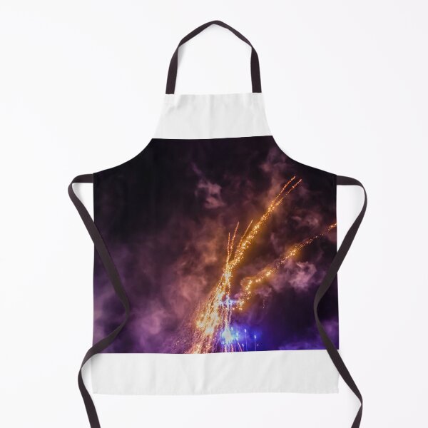 Item preview, Night Fireworks Show With Bright Spark Trails And Smoke Illumination Against The Dark Sky designed and sold by Nmallia.