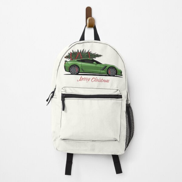 Item preview, Chevy Corvette C7 Green Holiday Illustration designed and sold by blackdogshop.