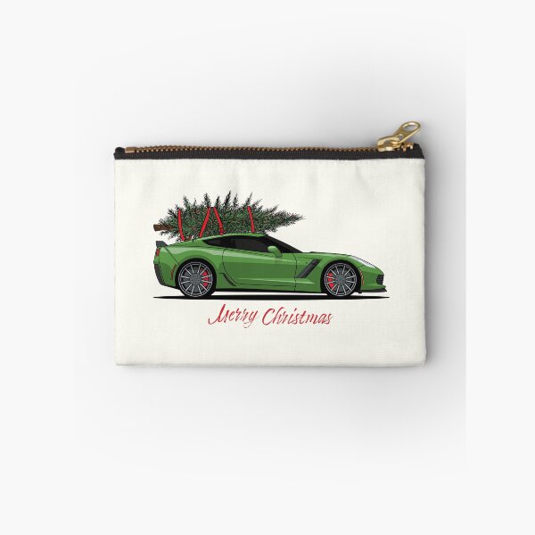 Item preview, Chevy Corvette C7 Green Holiday Illustration designed and sold by blackdogshop.