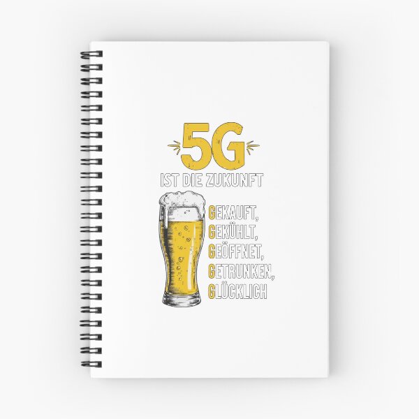 Item preview, 5G Ist Die Zukunft Beer Humor — German Drinking Quote | Funny Wheat Beer Illustration designed and sold by Colorful-Garden.