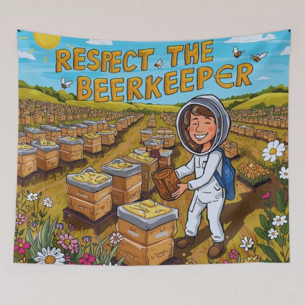 Item preview, Respect the Beekeeper – Cute Beekeeping designed and sold by ShadyArfaa.