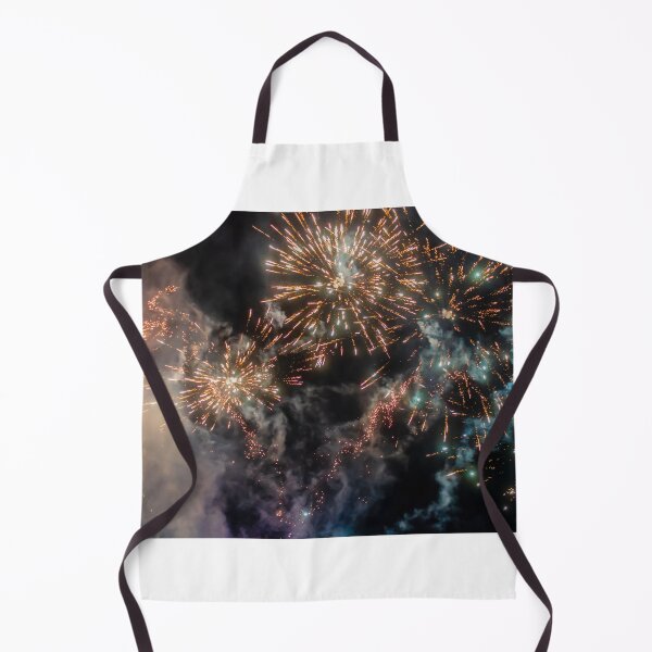 Item preview, Night Fireworks Show With Bright Spark Trails And Smoke Illumination Against The Dark Sky designed and sold by Nmallia.