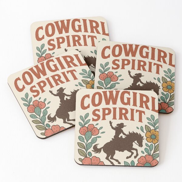 Item preview, Cowgirl Spirit – Vintage Western Floral Cowgirl Design designed and sold by WonderGrace.