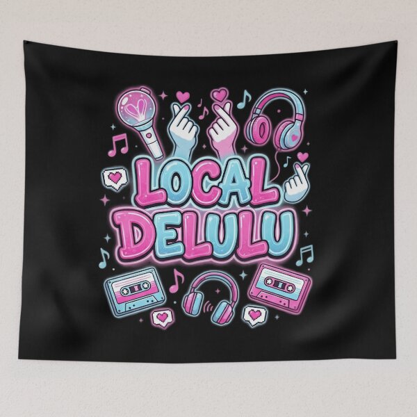 Item preview, Local Delulu K-Pop Music Funny Korean Kpop Girl designed and sold by Leonardo Palumbo.