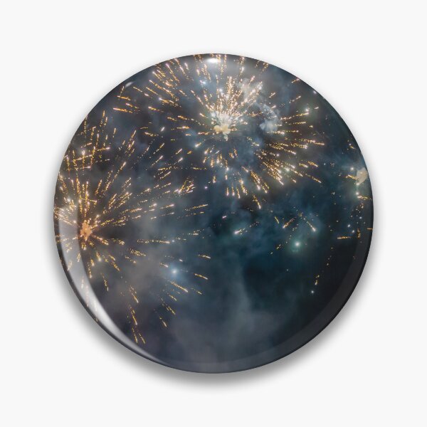 Item preview, Night Fireworks Show With Bright Spark Trails And Smoke Illumination Against The Dark Sky designed and sold by Nmallia.
