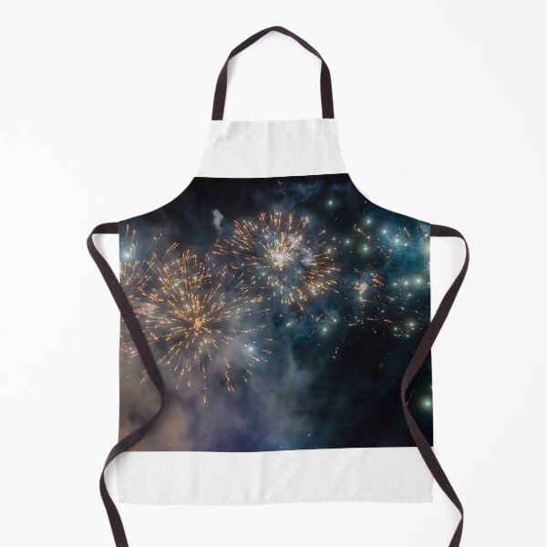 Item preview, Night Fireworks Show With Bright Spark Trails And Smoke Illumination Against The Dark Sky designed and sold by Nmallia.