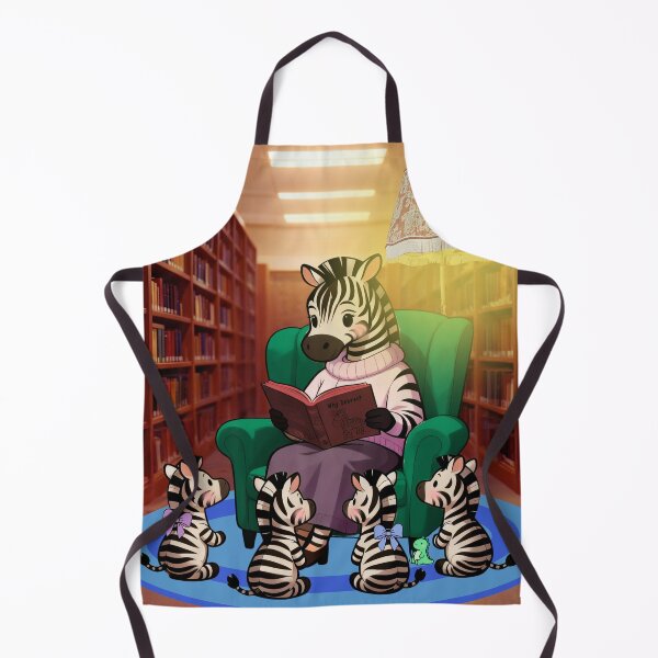 Item preview, Storytime Zebra Librarian designed and sold by ZebraDazzleDesigns.