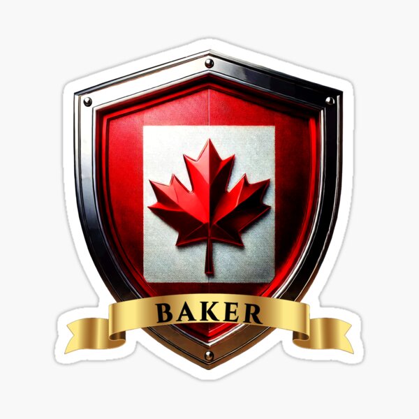 Item preview, Baker Canada Family Name Shield designed and sold by Highlandkings.