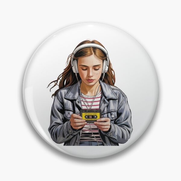 Item preview, Life has no rewind, so cherish every moment walkman girl designed and sold by JSArtDesign.