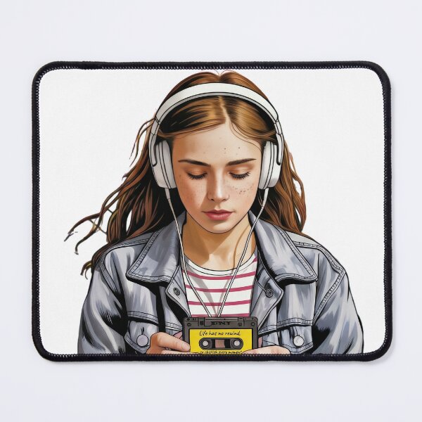 Item preview, Life has no rewind, so cherish every moment walkman girl designed and sold by JSArtDesign.