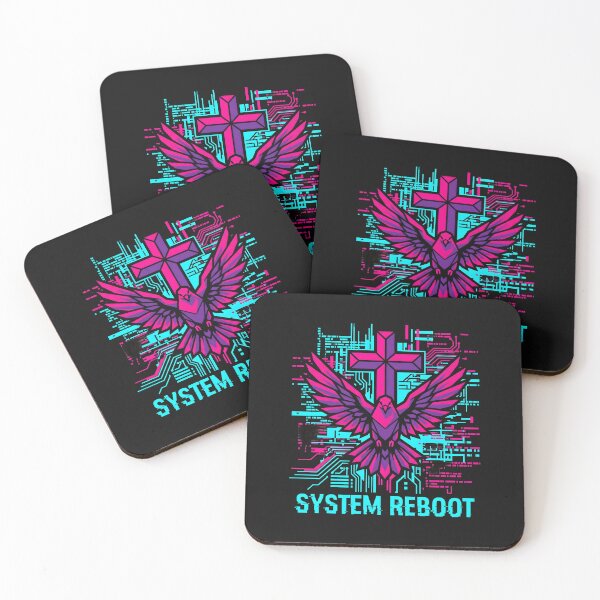 Item preview, Cyberpunk Christian Cross Glitch Dove System Reboot 2026 designed and sold by MarCinu Art.
