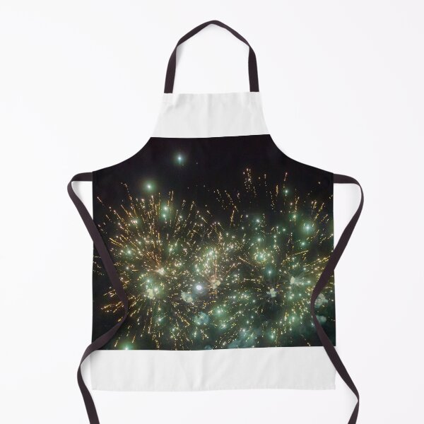Item preview, Night Fireworks Show With Bright Spark Trails And Smoke Illumination Against The Dark Sky designed and sold by Nmallia.