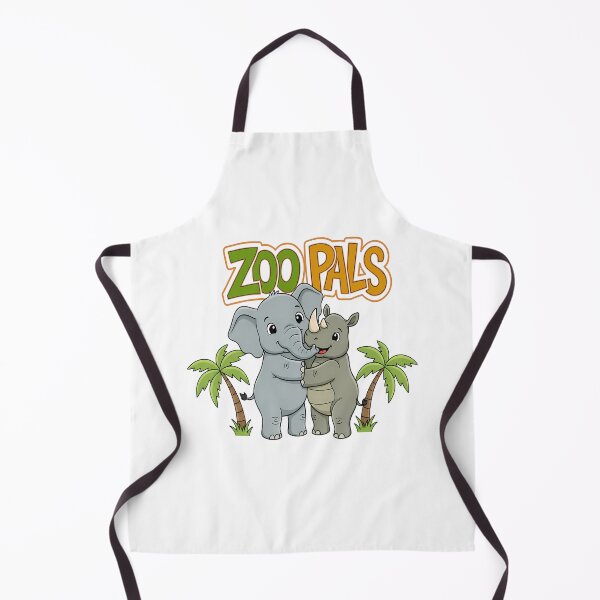 Item preview, Elephant and Rhino - Cute Safari Friendship - Zoo Pals designed and sold by Art-Arcade6.