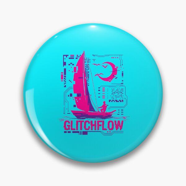Item preview, Glitchflow Cyberpunk Sailing Retro Aesthetic 2026 designed and sold by MarCinu Art.