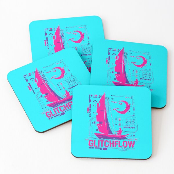 Item preview, Glitchflow Cyberpunk Sailing Retro Aesthetic 2026 designed and sold by MarCinu Art.