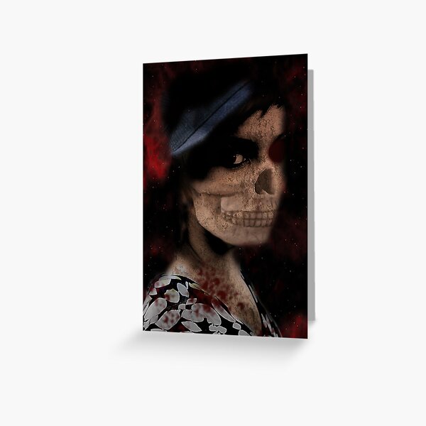 Scary woman.... Greeting Card