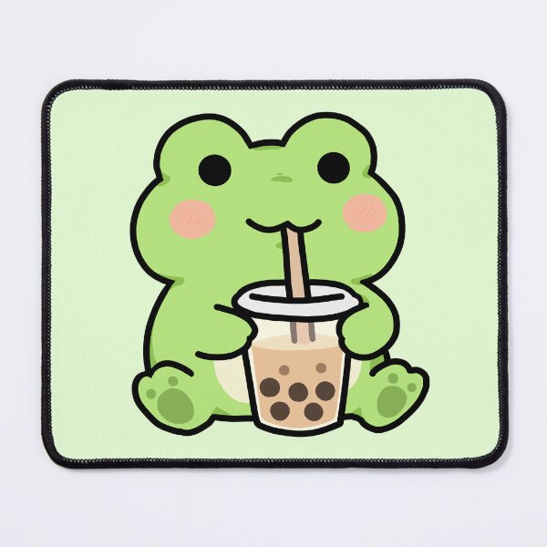 Item preview, Kawaii Frog with Bubble Tea designed and sold by MartynaKanik.