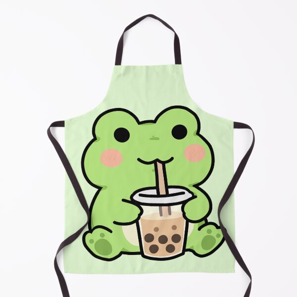 Item preview, Kawaii Frog with Bubble Tea  designed and sold by MartynaKanik.