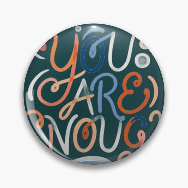 Item preview, You Are Enough Abstract Pastel Script designed and sold by PACS0011.