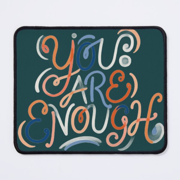 Item preview, You Are Enough Abstract Pastel Script designed and sold by PACS0011.
