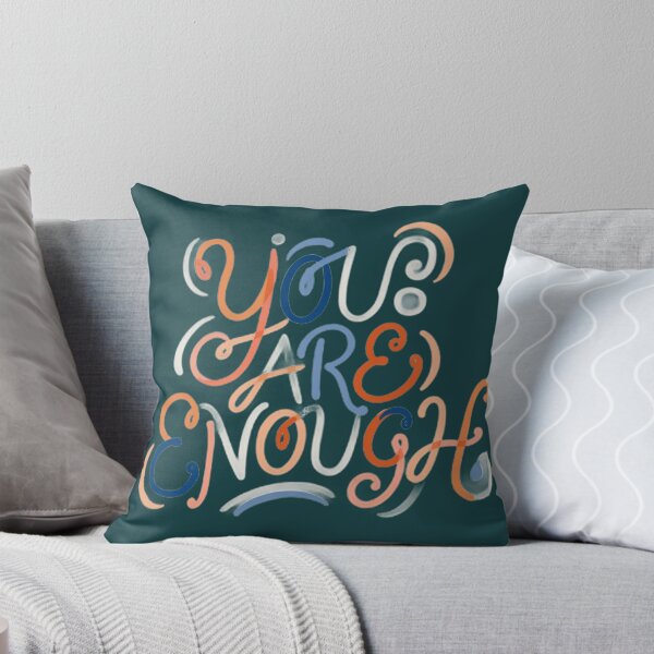 Item preview, You Are Enough Abstract Pastel Script designed and sold by PACS0011.