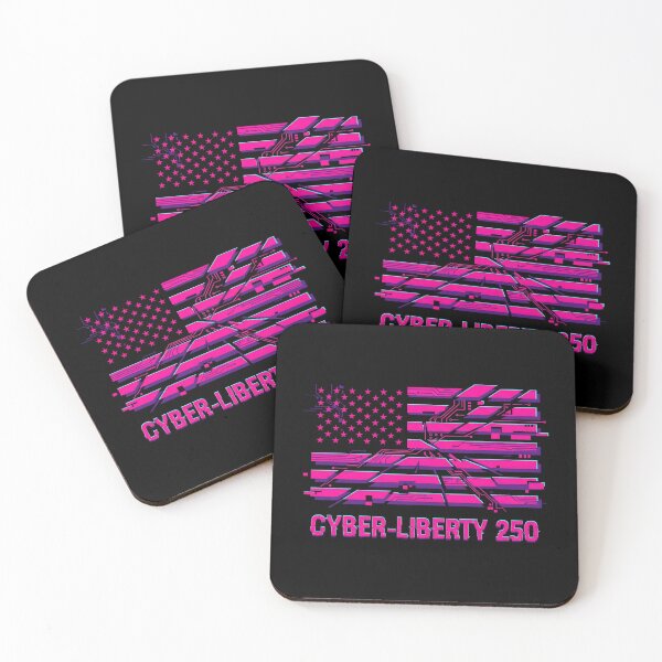 Item preview, Cyber Liberty 250 USA Flag Glitch Aesthetic designed and sold by MarCinu Art.