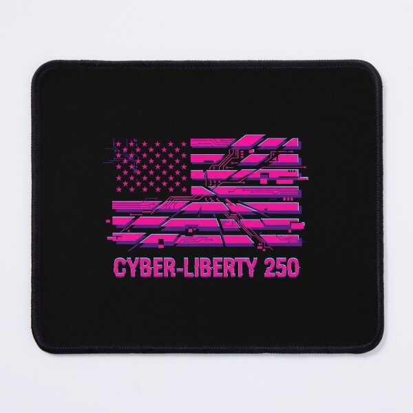 Item preview, Cyber Liberty 250 USA Flag Glitch Aesthetic designed and sold by MarCinu Art.
