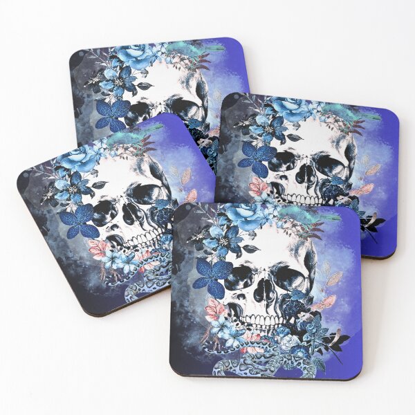 Item preview, Snake and Skull Tattoo Style Shirt Floral Gothic Design designed and sold by SKULLARTISTRY.