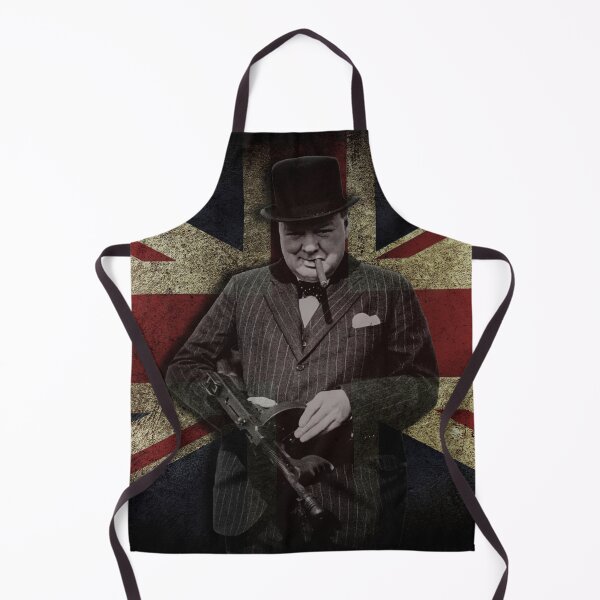 Item preview, Sir Winston Churchill Tommy gun Union Jack designed and sold by CEastwoodPhotos.