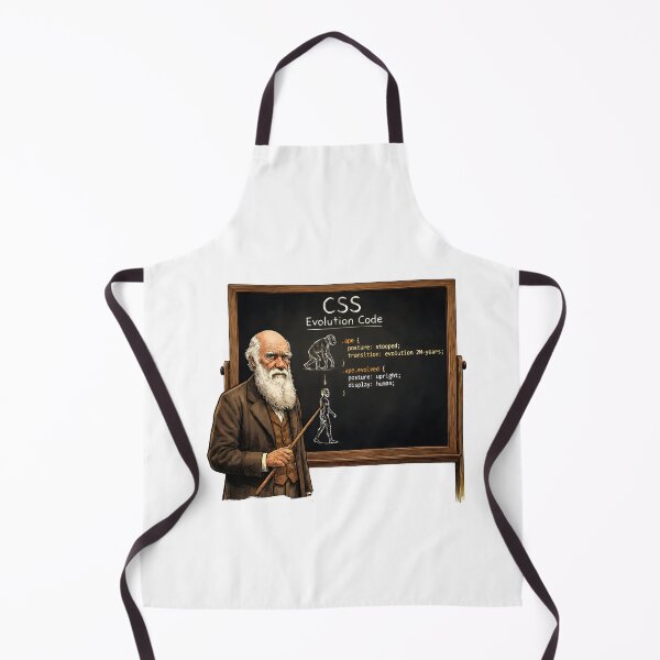 Item preview, Charles Darwin Teaches CSS Evolution Code , illustrated design  designed and sold by Designfordream.