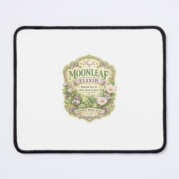 Item preview, Vintage Moonleaf Elixir Apothecary Label designed and sold by PixelWrapX.