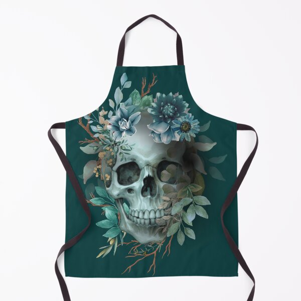 Item preview, Dark Floral Skull  T-Shirt Gothic Tattoo Style designed and sold by SKULLARTISTRY.