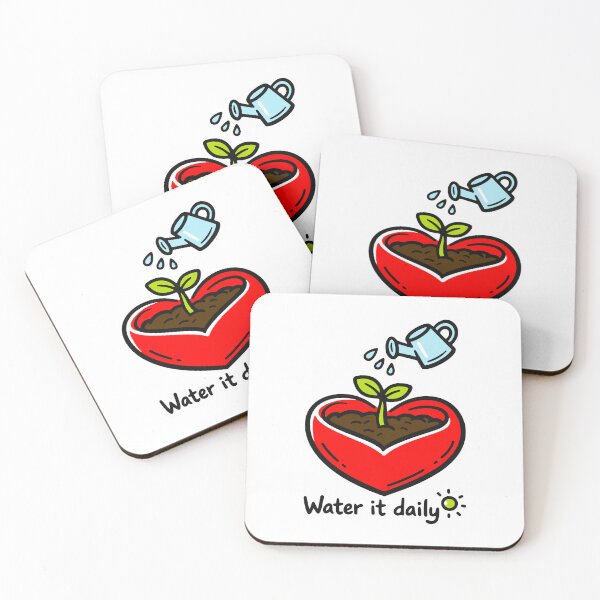 Item preview, Heart - Water It Daily designed and sold by SnappyPNG.