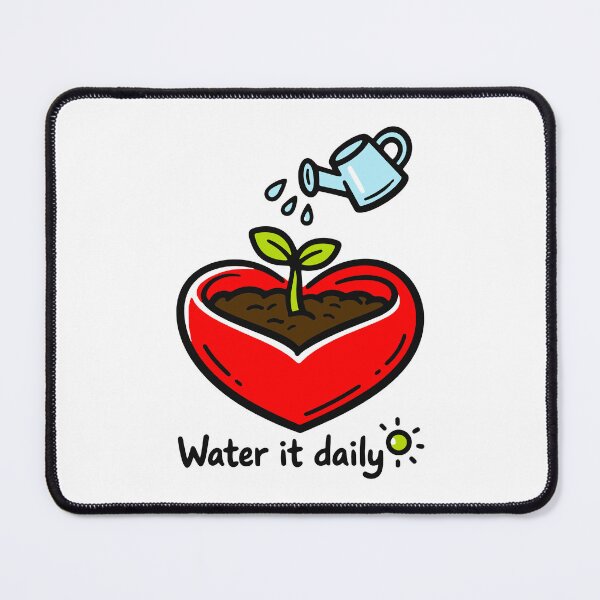 Item preview, Heart - Water It Daily designed and sold by SnappyPNG.