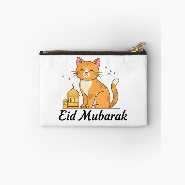 Item preview, Cute Ginger Cat Eid Mubarak Sticker - Kawaii Islamic Aesthetic designed and sold by blastercreation.
