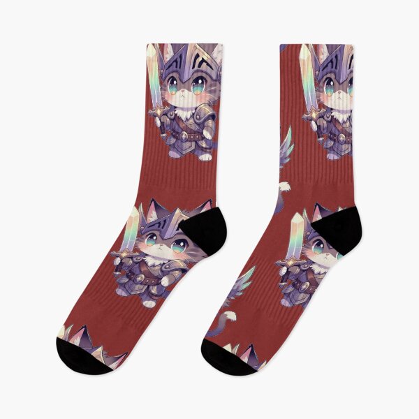 Item preview, Pretty cat wearing a pretty suit of armor and sword, funny gift for a gamer designed and sold by UrbanView.