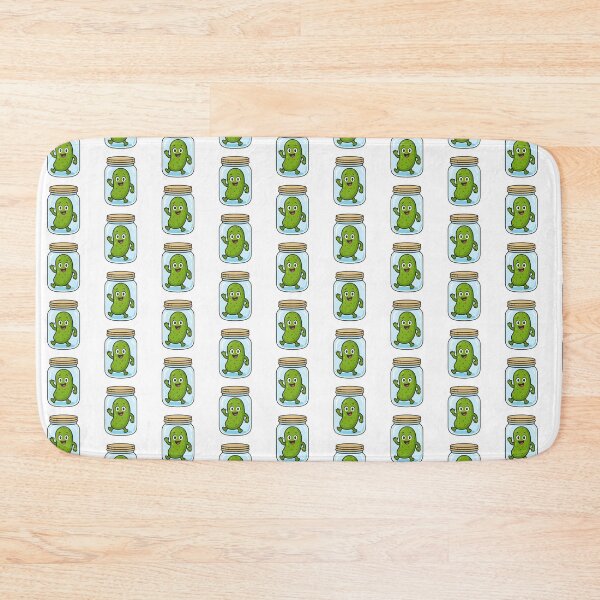 Item preview, Funny Pickle in a Jar – Cute Cartoon Pickle Design designed and sold by Basma Designs | Retro, Kawaii Shirts & Stickers.